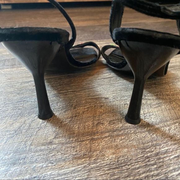 Vintage 90s Dolce & Gabbana Sequin Rose Heels - Picture 5 of 7